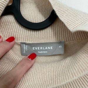 Everlane, pale pink, cashmere sweater, XS, worn only once
